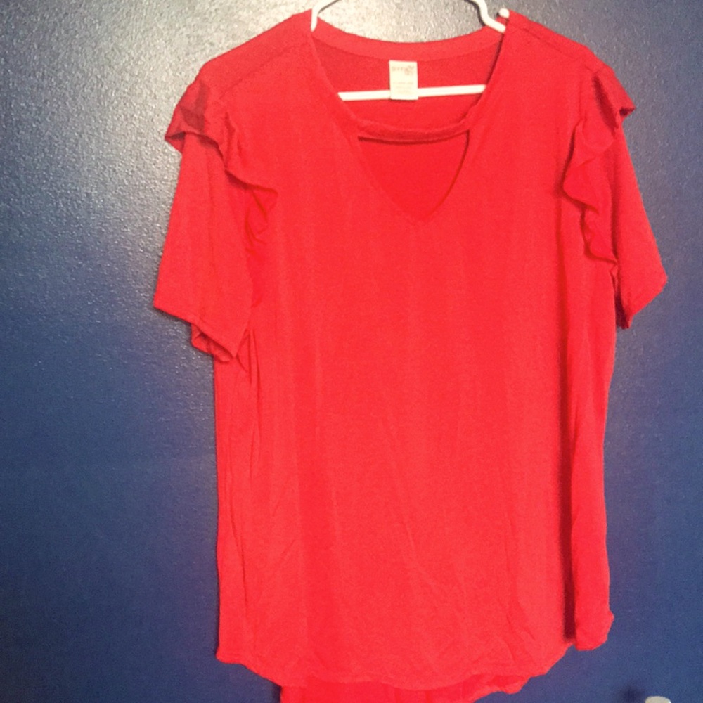 Ruffle sleeve shirt